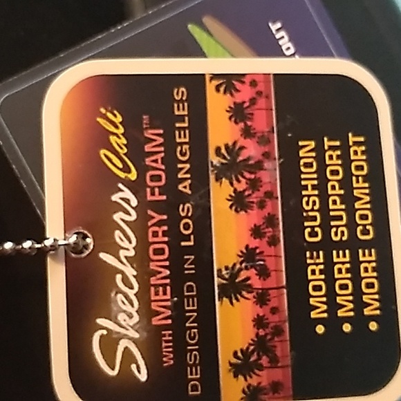 NWT Women's Skechers Cali with memory foam black sandals size 10 - Picture 9 of 12